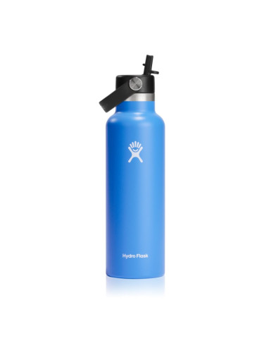 Hydro Flask Standard Mouth Straw Cap термобутилка боя Blue 621 мл.