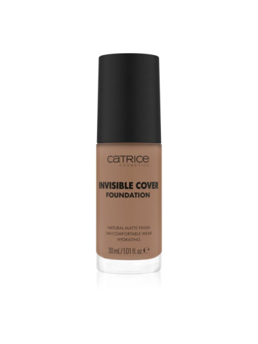 Catrice Invisible Cover Foundation течен покривен фон дьо тен с матиращ ефект цвят 047W 30 мл.