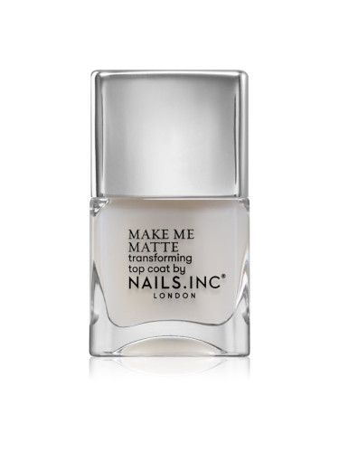 Nails Inc. Better on Top Matte бързосъхнещ топ лак с матиращ ефект 14 мл.