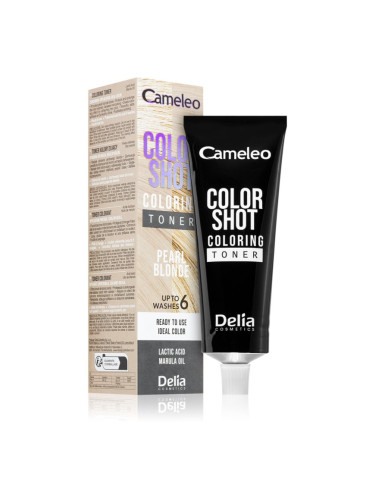 Delia Cosmetics Cameleo Color Shot цветен тонер За коса цвят PEARL BLONDE 60 мл.