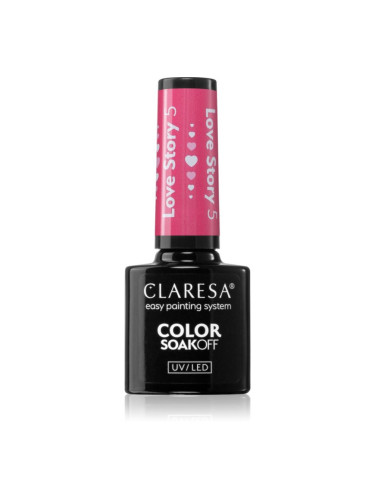 Claresa SoakOff UV/LED Color Love Story гел лак за нокти цвят 5 5 гр.