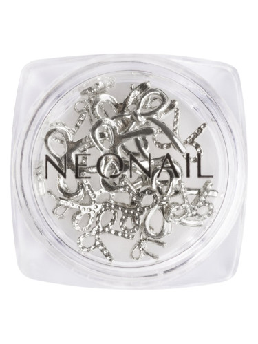 NEONAIL Nail Art 3D Bows украса за нокти цвят Silver 1 бр.