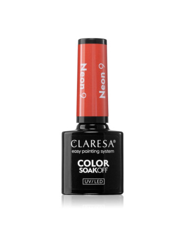 Claresa SoakOff UV/LED Color Neon гел лак за нокти цвят 9 5 гр.