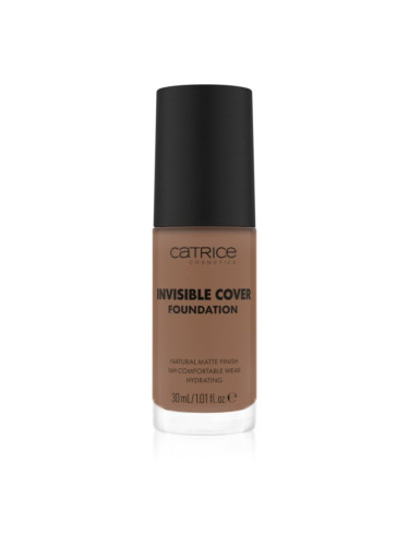 Catrice Invisible Cover Foundation течен покривен фон дьо тен с матиращ ефект цвят 055W 30 мл.