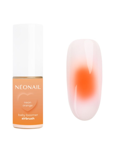 NEONAIL Baby Boomer Airbrush цветна пудра за нокти цвят Neon Orange 5 гр.