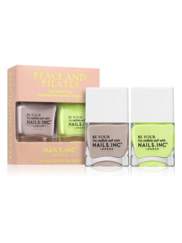 Nails Inc. Peace and Pilates комплект лак за нокти