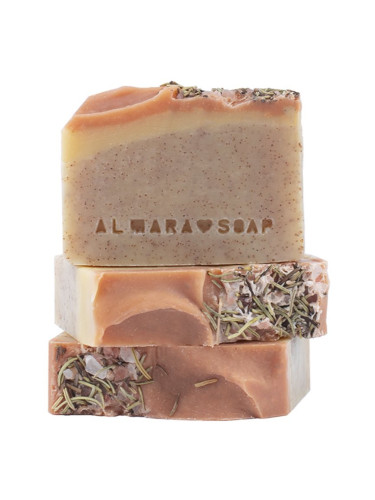 Almara Soap Natural Peeling Walnut естествен твърд сапун с пилинг ефект 90 гр.