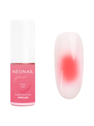 NEONAIL Baby Boomer Airbrush цветна пудра за нокти цвят Neon Red 5 гр.