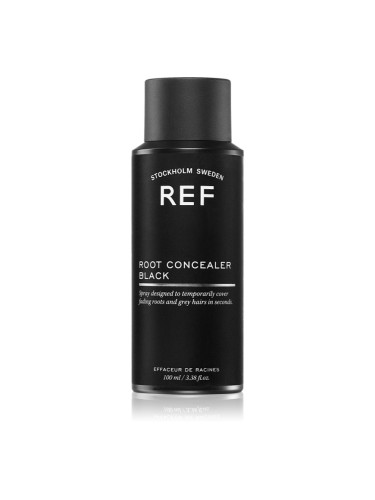 REF Root Concealer спрей за мигновено прикриване на израснала коса цвят Black 100 мл.