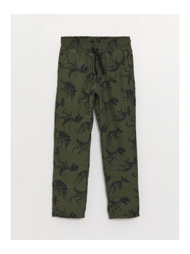 LC Waikiki Elastic Waist Printed Fleece Lined Boy's Trousers