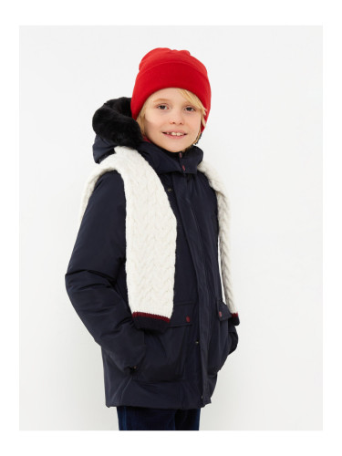 LC Waikiki Hooded Basic Boy's Coat