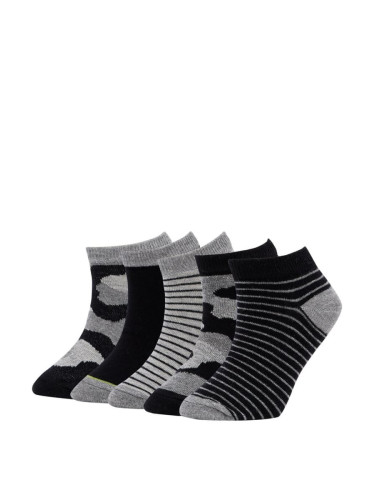 DEFACTO Boys' Patterned 5-pack Booties Socks