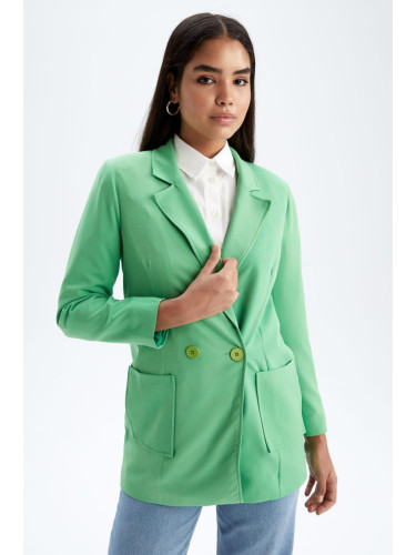 DEFACTO Oversize Fit Crepe Blazer Jacket