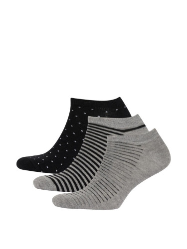 DEFACTO Men's 3-pack Cotton Booties Socks