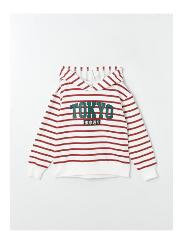 LC Waikiki Boys' Comfortable Fit Striped Hoodie