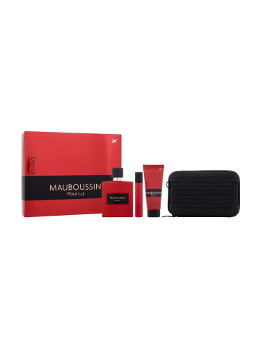 Mauboussin Pour Lui In Red Подаръчен комплект EDP 100 ml + душ гел 75 ml + EDP 20 ml