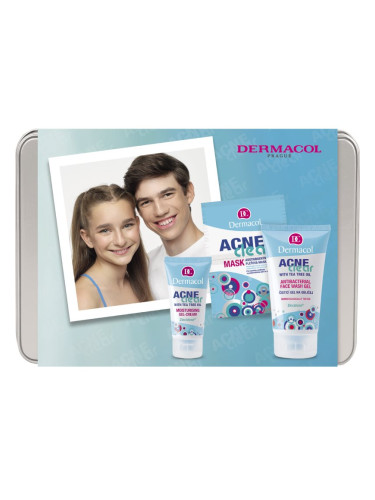 Dermacol Acne Clear подаръчен комплект за проблемна кожа, акне