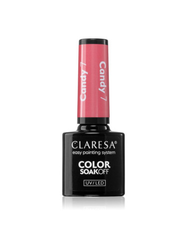 Claresa SoakOff UV/LED Color Candy гел лак за нокти цвят 7 5 гр.