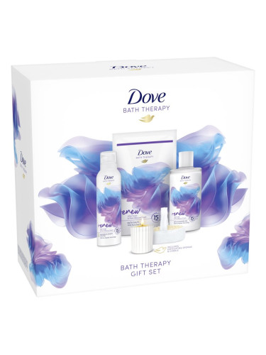 Dove Bath Therapy Renew подаръчен комплект за вана Wild Violet & Pink Hibiscus