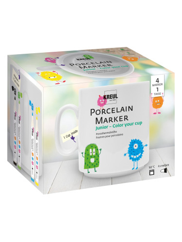 Kreul Porcelain Marker medium Junior Set Комплект маркери за керамика