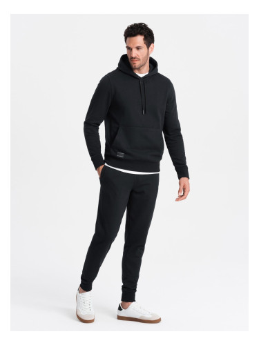 Ombre BASIC men's cotton tracksuit set kangaroo sweatshirt + joggers