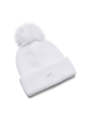 Women's knitted beanie Under Armour Halftime Ribbed Pom