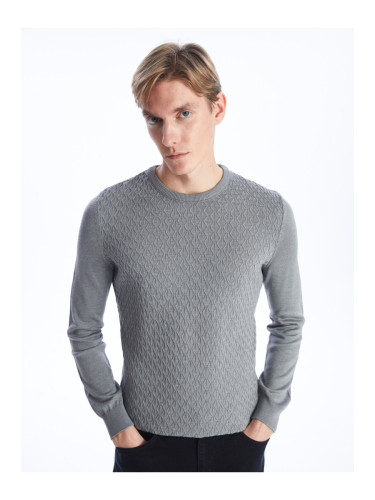 LC Waikiki Crew Neck Long Sleeve Men's Knitwear Sweater