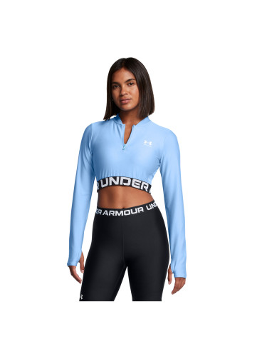 Women's T-shirt Under Armour HeatGear Rib 1/4 Zip LS