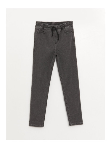 LC Waikiki Slim Fit Boyfriend Fleece Lined Jeans with Elastic Waist.