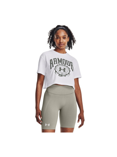 Women's T-shirt Under Armour Collegiate Crest Crop SS