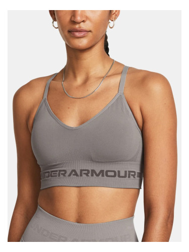 Under Armour UA Seamless Low Long Bra - gray