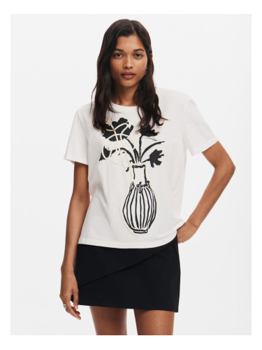 Desigual Shadow T-shirt Byal