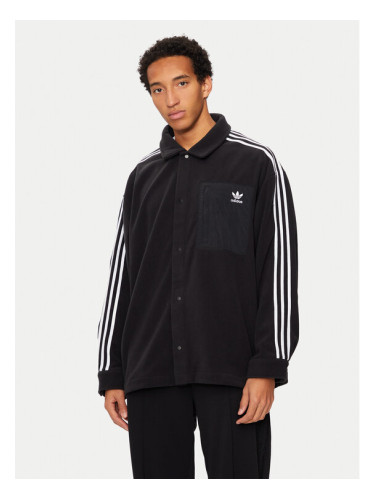 adidas Полар adicolor IZ1834 Черен Loose Fit