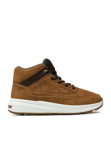 Tommy Hilfiger Сникърси Hilfiger Warm Nubuck Hybrid B FM0FM05189 Кафяв