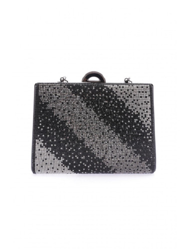 DGN 358-22y Women's Evening Dress Clutch Bag Diagonal Black