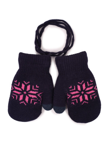 Yoclub Kids's Gloves RED-0020G-A11C Navy blue