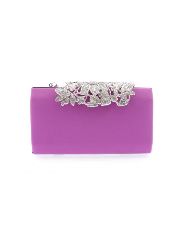 DGN 260-23y Women's Evening Dress Clutch Bag Saraa Purple