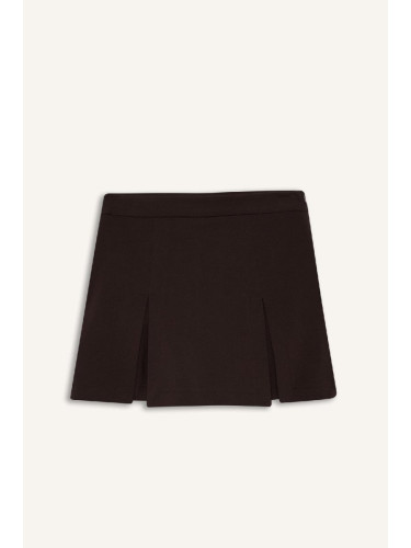 DEFACTO High Waist Pleated Casual Classic Shorts Skirt