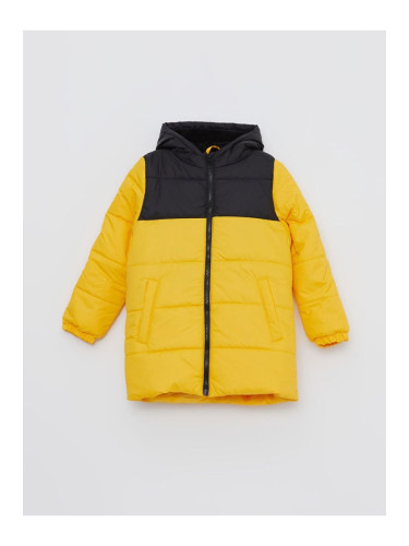 LC Waikiki Lcw Hooded Color Block Boy's Puffer Jacket