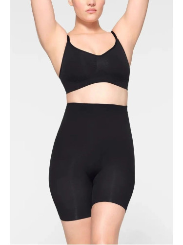 74153 Dewberry Body-Sliming Corset Shorts-BLACK