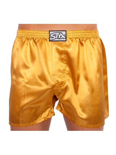 Men's briefs Styx classic rubber satin gold (C685)