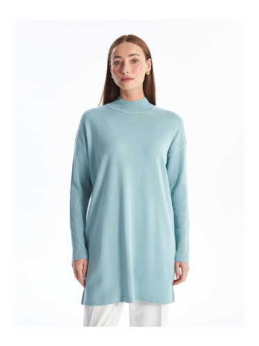 LC Waikiki Half Turtleneck Plain Long Sleeve Women's Knitwear Tunic