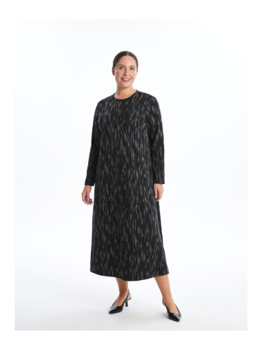 LC Waikiki Crew Neck Patterned Women's Dress