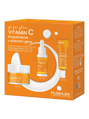 FlosLek Laboratorium Go For Glow Vitamin C подаръчен комплект за озаряване на лицето