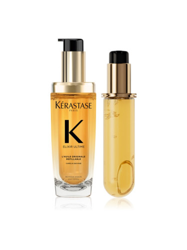 Kérastase Elixir Ultime L'huile Originale изгодна опаковка за блясък и мекота на косата 2x75 мл.