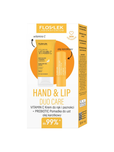 FlosLek Laboratorium Hand & Lip Duo Care Vitamin C подаръчен комплект