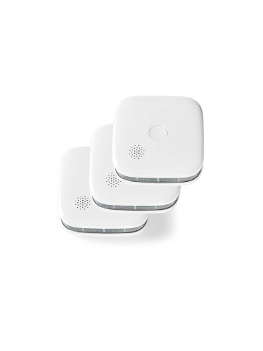 Nedis WIFIDS20WT3 - К-кт 3 бр. детектори за дим 3V/1xCR123A Wi-Fi