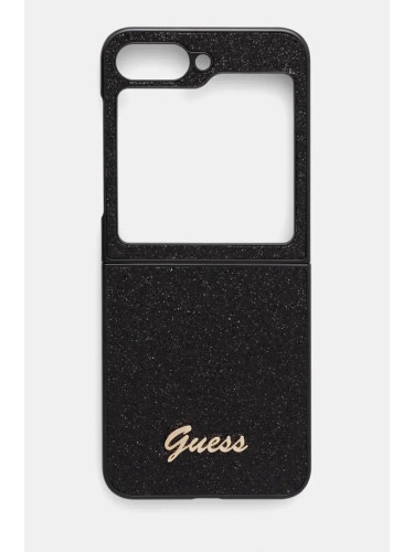 Кейс за телефон Guess Z Flip6 F741 в черно GUHCZF6HGGSHK