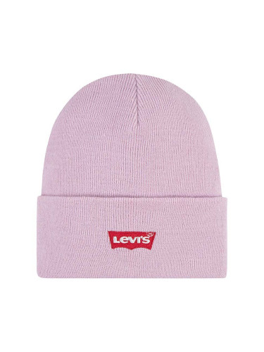 Детска шапка Levi's LAN LEVI'S CORE BATWING BEANIE в розово  9A8620