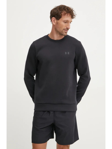 Суичър Under Armour Unstoppable Fleece Crew в черно с принт 1389351